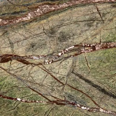 Rainforest Green Marble translucent thin stone panel