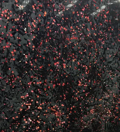 Red Ruby Quartzite translucent thin stone panel shown backlit