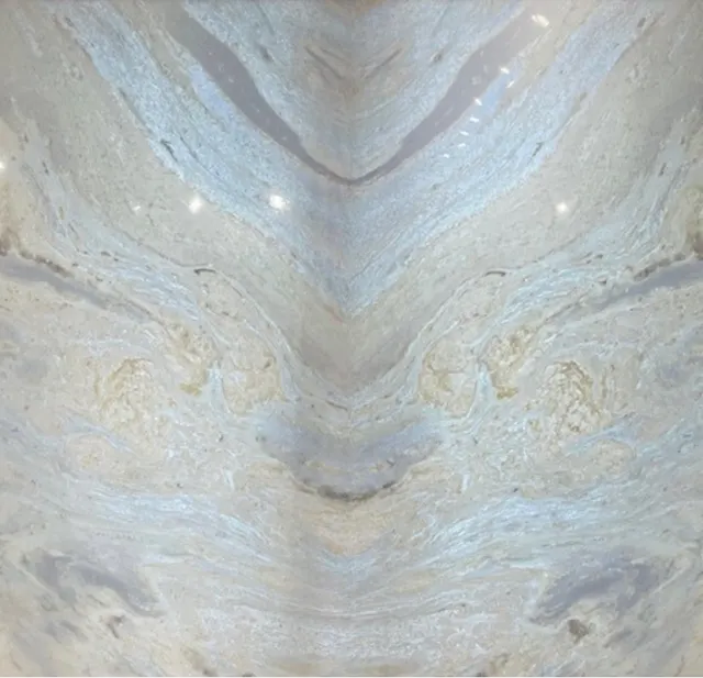 Blue River Onyx translucent thin stone panel shown backlit