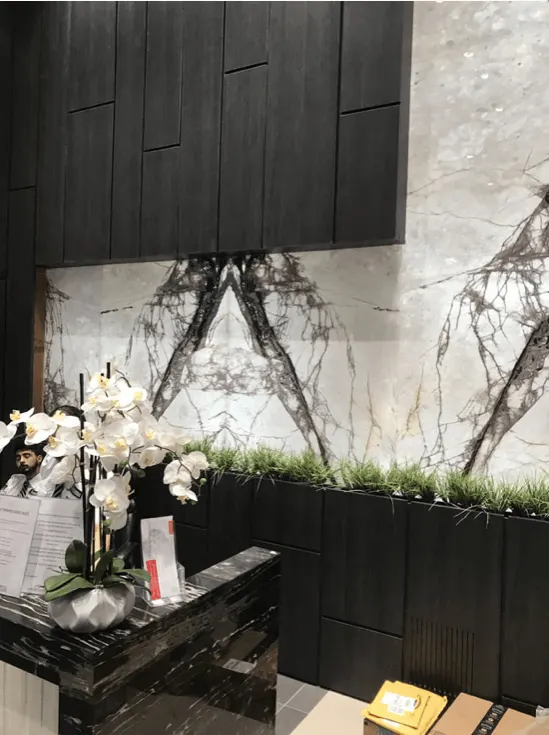 Marblebookmatched — Fireplaces & Wall Features
