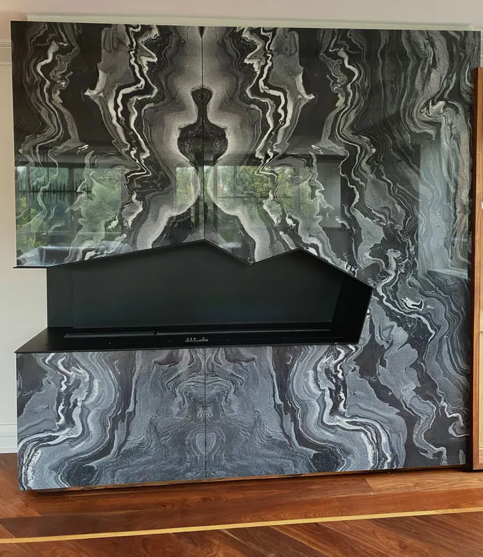 Fireplace Close Up Floro Orig — Fireplaces & Wall Features