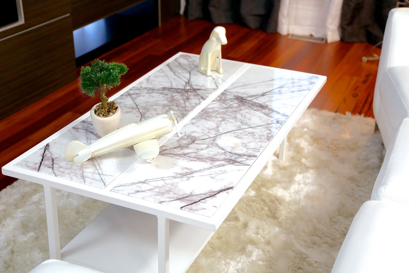 DesignerStone® Panels table top as seen on HGTV