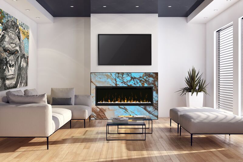 DesignerStone®Panels half wall  Fireplace designed to work with Napoleon and Dimplex electric fireplaces. 